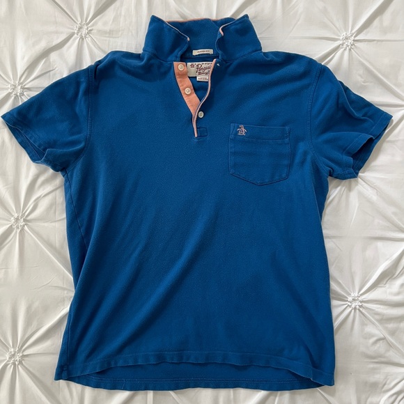 Original Penguin Blue Polo Shirt - Picture 1 of 4